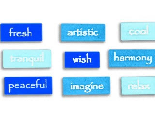Heidi Grace - water etched mini words  (sold in 3's)
